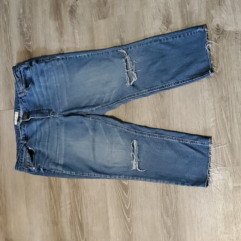 Eloquii Crop Distressed Jeans 20